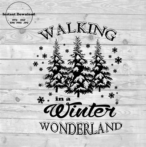 Download Walking in a Winter Wonderland SVG Cut Files Crafts